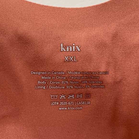 Knix LuxeLift Pullover Bra Womens XXL Terracotta Wireless - Picture 6 of 7